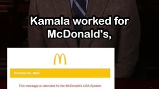 Report: McDonald’s Has No Record of Kamala Harris Working There