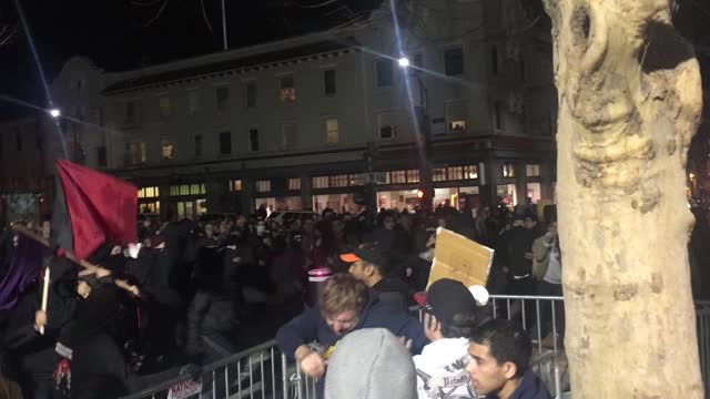 Protesters Assaulting Bystanders at UC Berkeley