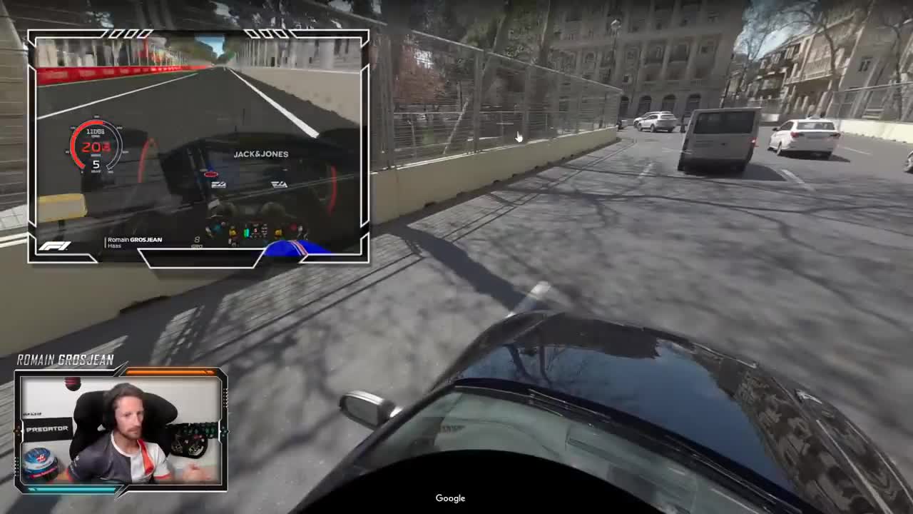 F1-Baku GP Drive Romain Grosjean