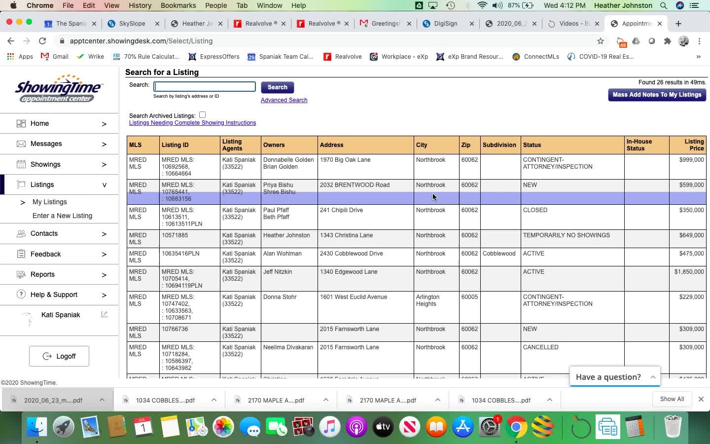 How to merge listings