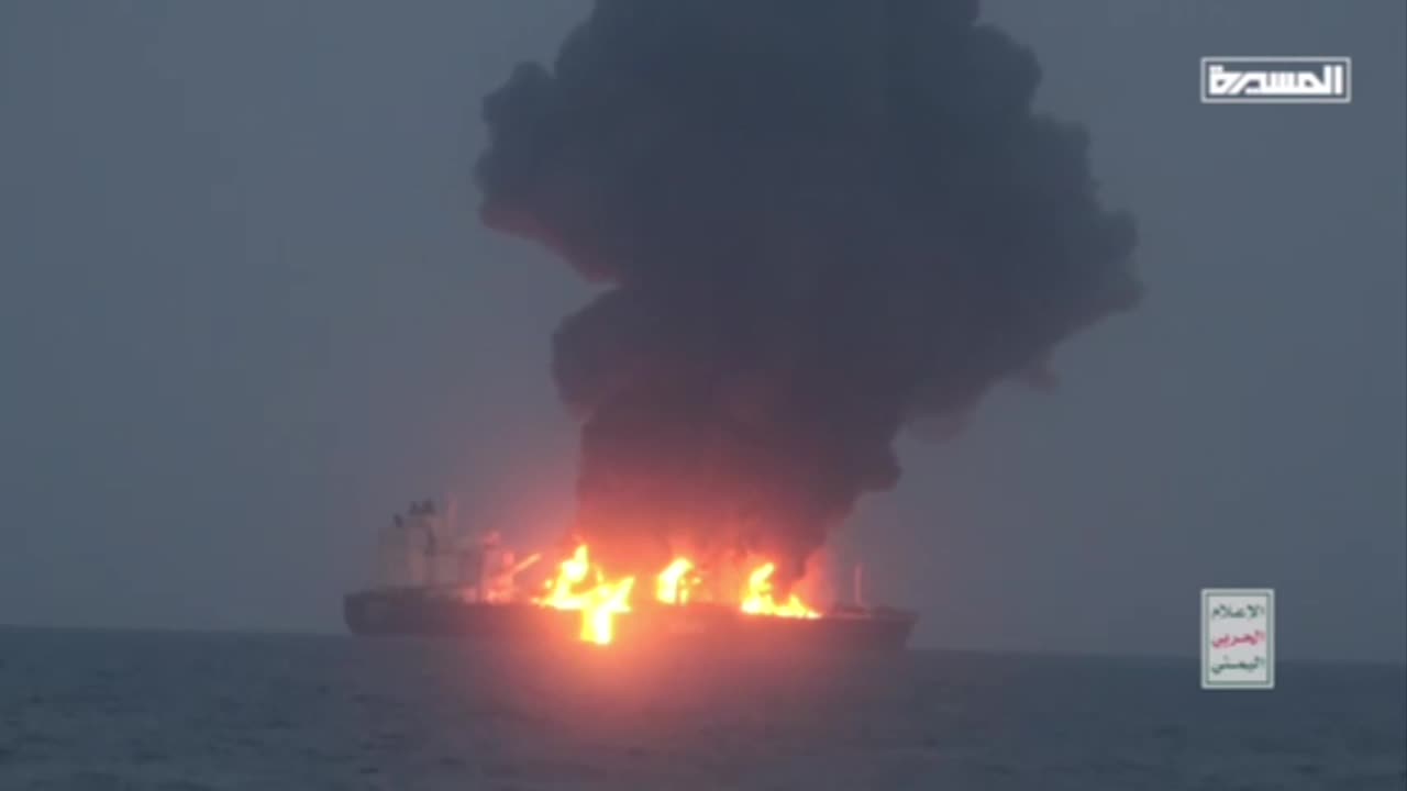 Dramatic update: The Houthis destroyed a Greek tanker tonight, SOUNION