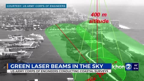 April 2023 - Reported green lasers in the sky months before the Maui disaster