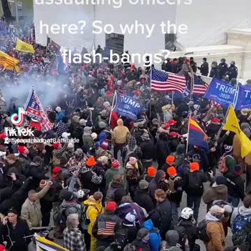 DC police using flash-bangs unprovoked.