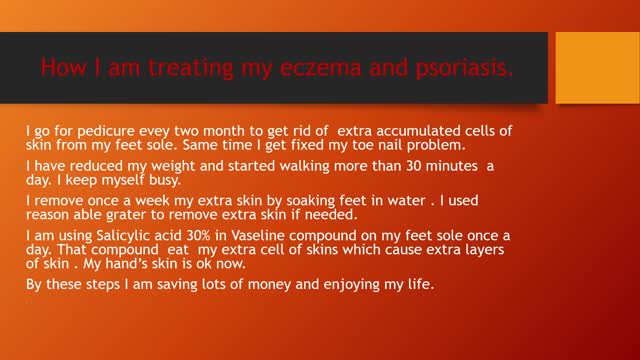 How I am treating my eczema