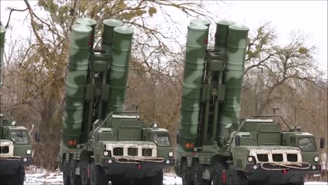 WATCH:RUSSIAN S 400 DEPLOYED IN BELARUS NEAR UKRAINE RUSSIAN WAR GAMES IN BELARUS