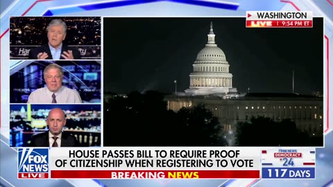 Hannity Pushes Back On Fmr Clinton Pollster After Defending Dems Voting Against SAVE Act