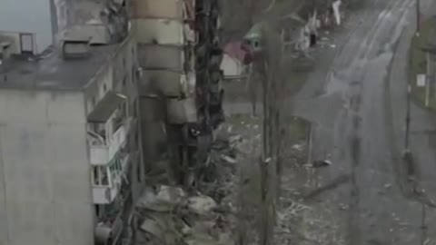 Residencial bombardeado por Rusia