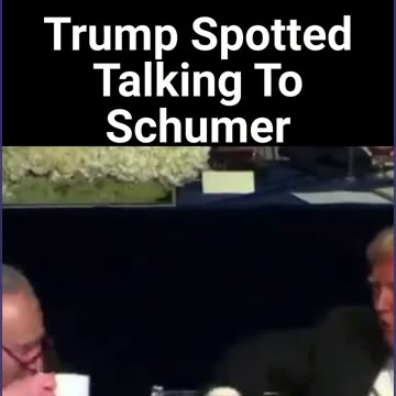 Trump Spotted Talking To Schumer