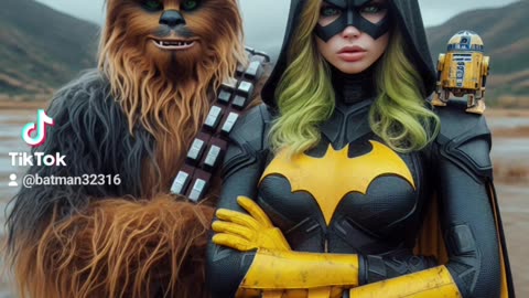 Batgirl and star wars characters ai