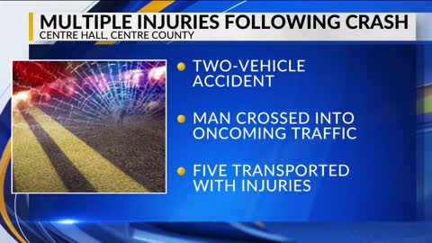 Multiple injuries reported following Saturday evening Centre Hall crash