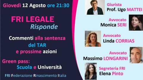 Green Pass, sentenza TAR e Scuola - Border Nights