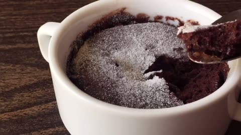 Chocolate Mug Cake in 1 Minute