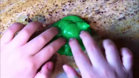 Make slime in one minute !! With just few ingredients