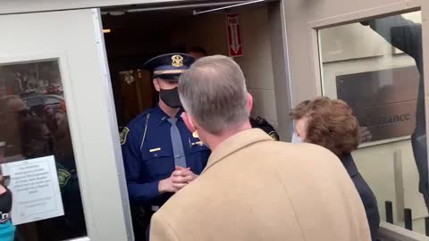 Michigan Republicans refused entry to vote. Told to put votes in a manilla envelope.