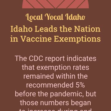 Idaho Leads the Nation in Vaccine Exemptions