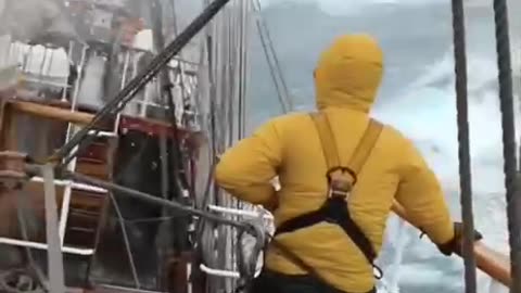 Sailing through the Drake Passage to Antarctica Nature is at the same time scary to death but at the same time so beautiful