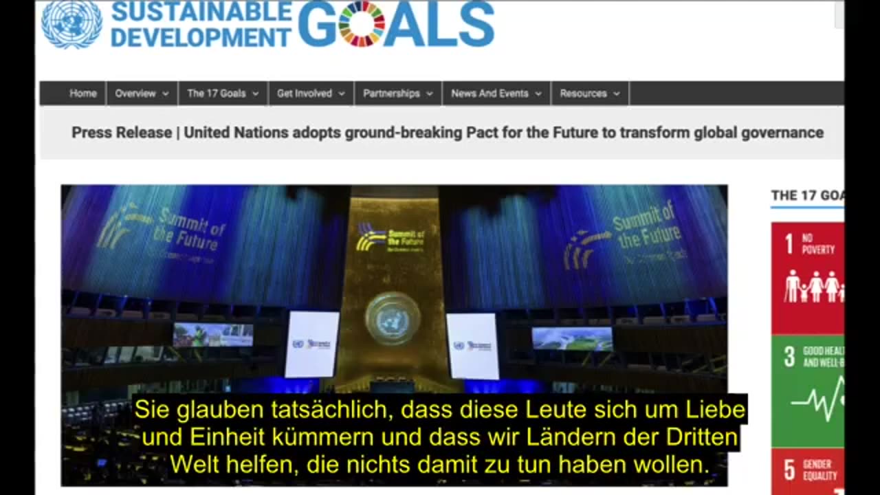 Die UNO hat Sonntag, einen „Pakt für die Zukunft“ verabschiedet. engUTdeu