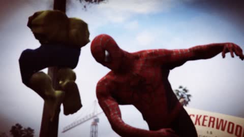 Big Hulk VS Spiderman - Battle