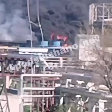 🔥👀 Stavropol Territory, Russia. The fire at the "Nevinnomyssky Azot" plant.