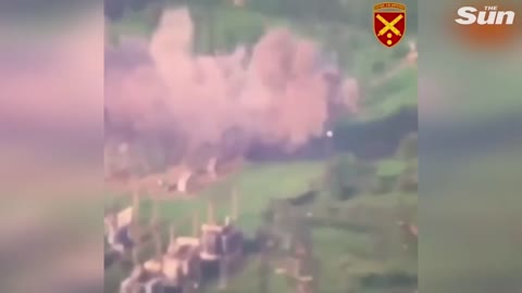 Ukrainian artillery brigade pummels several Russian target