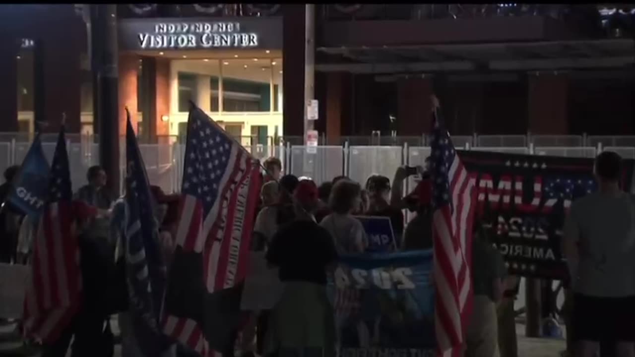 Meanwhile, outside the debate venue