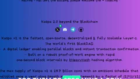 Kaspa 2.0 Launch! Will Doubling bring double rewards? #crypto #asicmining