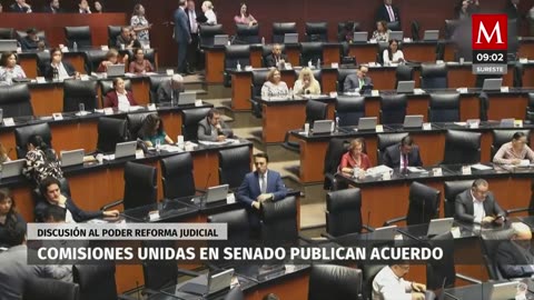 Comisiones unidas en Senado publican acuerdo para discutir deforma judicial