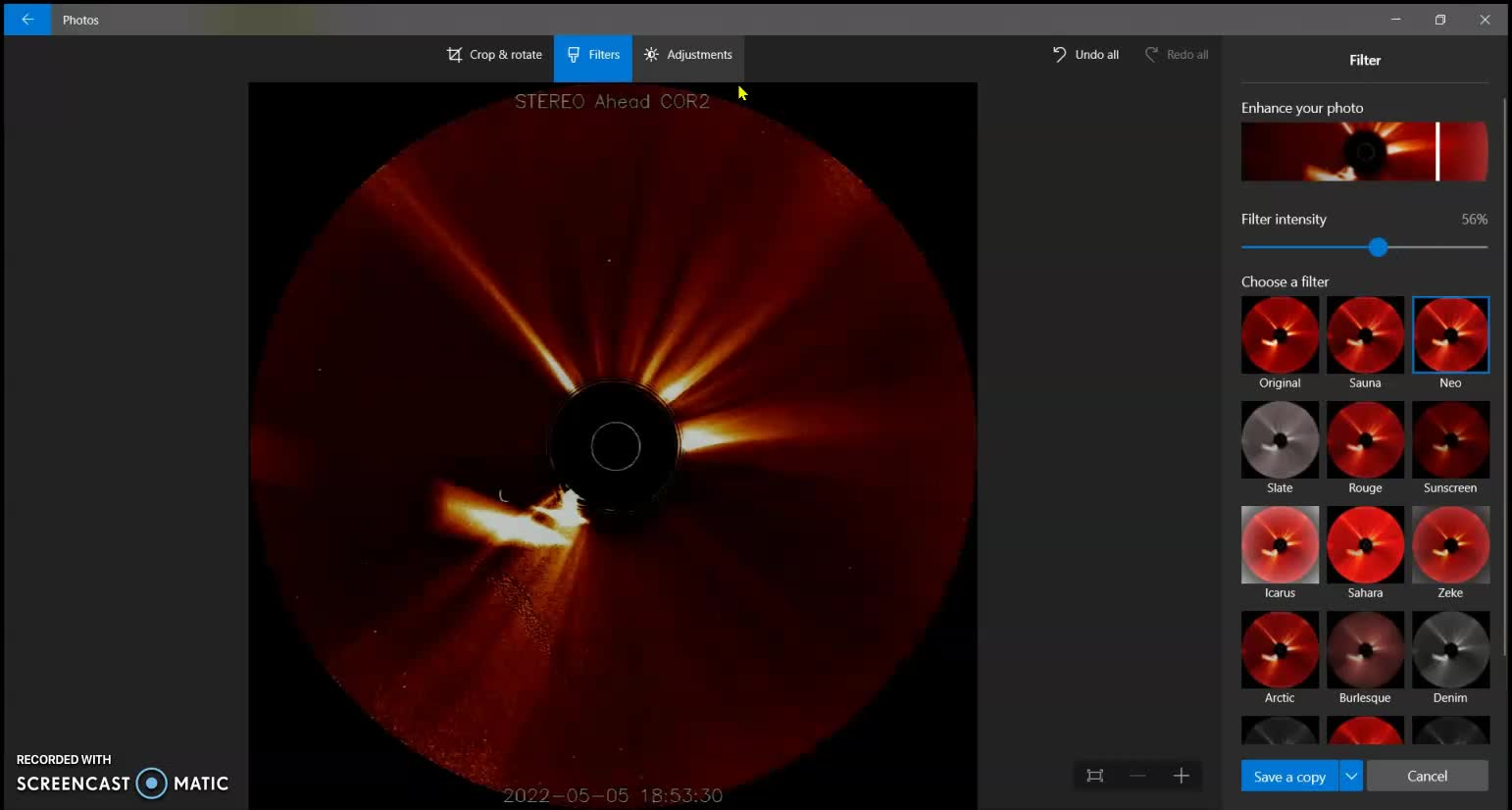 Sun Diving comet, UFO's 05-20-22