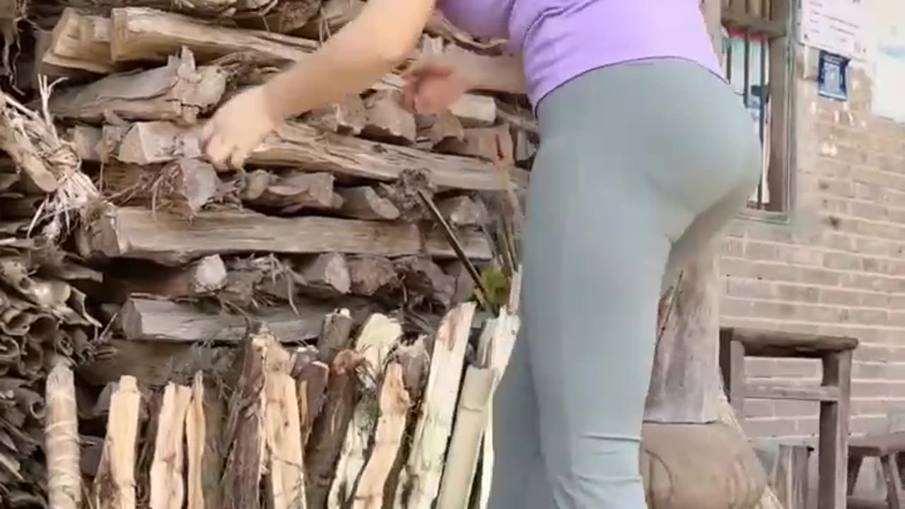 Stack firewood