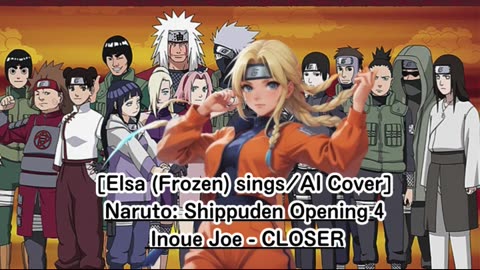 [Elsa (Frozen) sings/AI Cover] Naruto Opening 4 FLOW - GO!!!