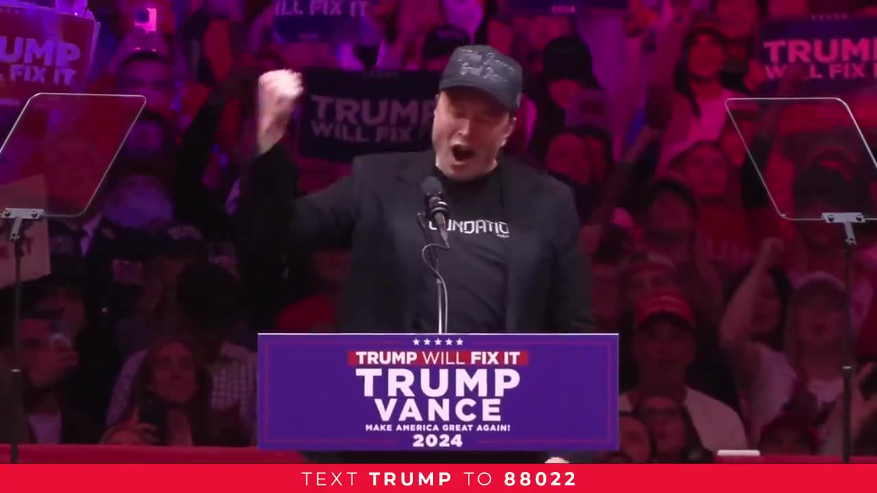 Elon 'Dark MAGA' Musk speaks at MSG 🔥
