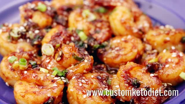 Keto Recipes - Keto Hoisin Butter Prawns - Keto Diet