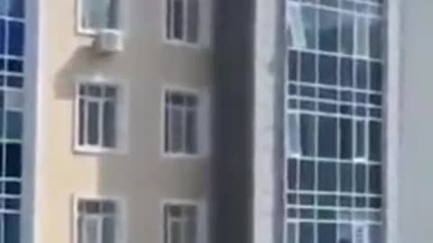 KAZAKHSTAN - A brave man rescues a 3-year-old child
