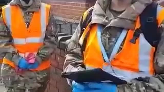 Military goes door to door in the UK