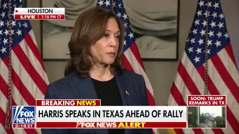 Harris speaks ahead of TX campaign rally