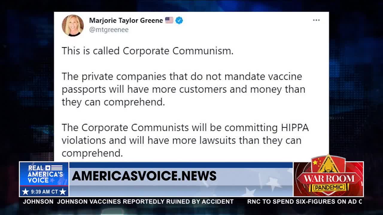 Marjorie Taylor Greene Reveals How to Beat Corporate Communism