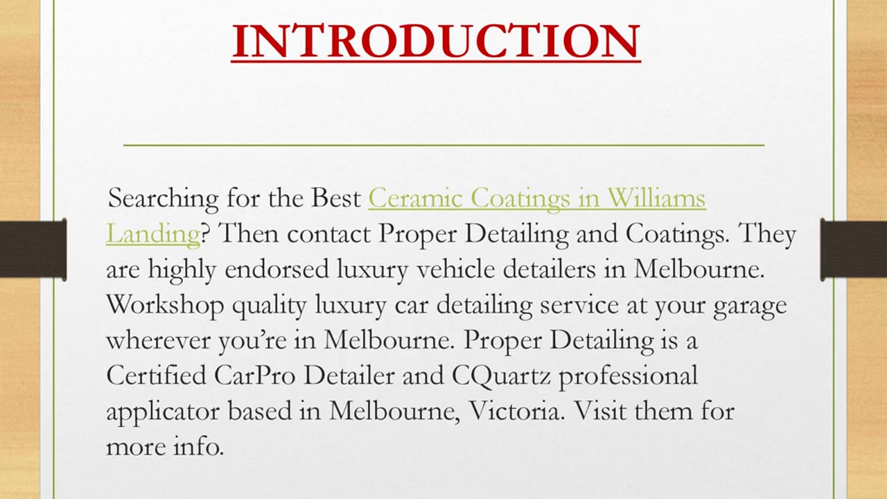 Best Ceramic Coatings in Williams Landing