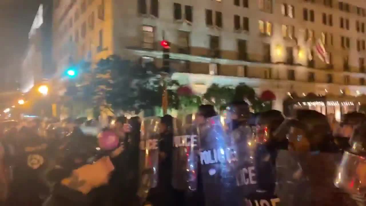 DC BLM Protester Tells Cop To "Do Something" And Then Gets Showered With Pepper Spray