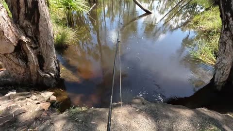 Fishing near the town of Adelaide River.