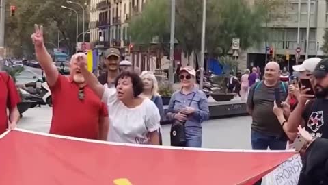 Ukrainian refugee and Spanish communists