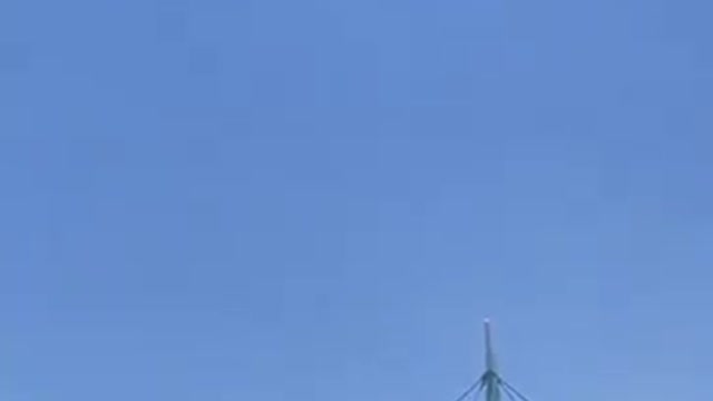 Falling cat caught in American flag at Hard Rock Stadium during Miami game.