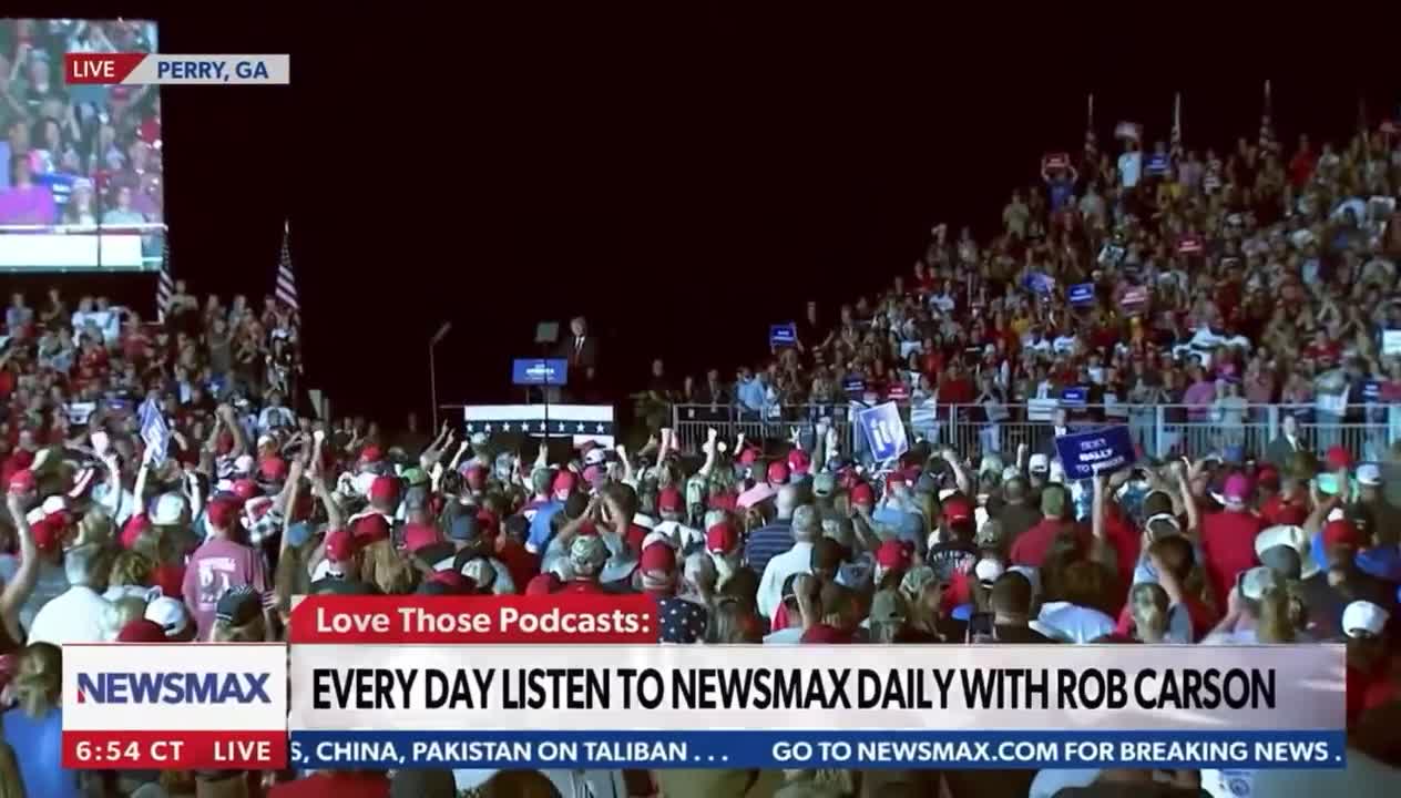 Hunter Clark at Trump Ga rally: “I am the guy who pulled the baby over the wall" (Afghanistan)