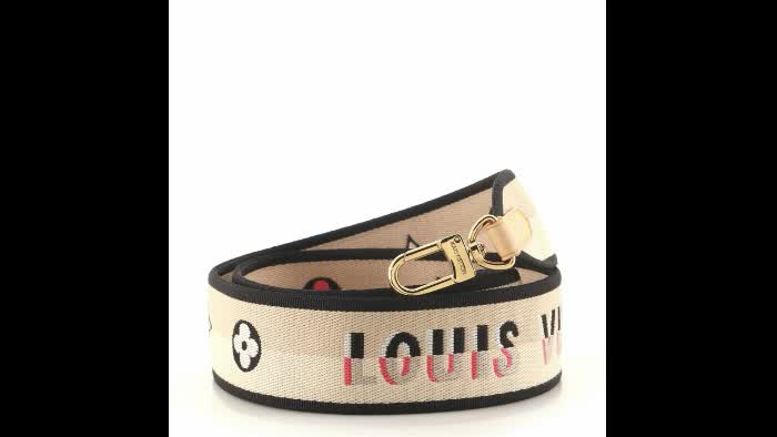 Louis Vuitton Logo Shoulder Strap Jacquard Wide
