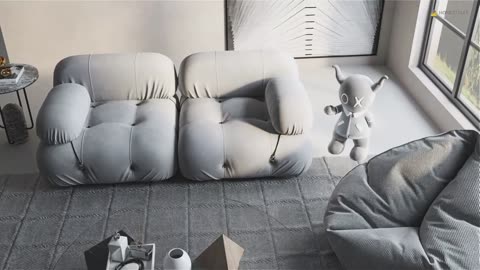 Homestyler Grey Living Room Tour