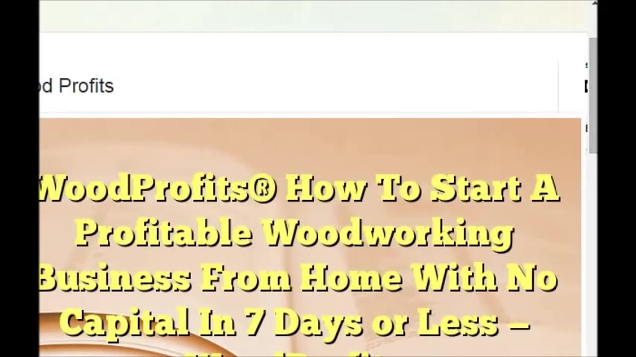 Simple Profitable Woodworking Projects