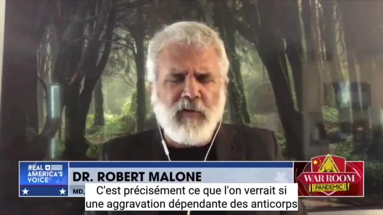 Robert Malone, les vaccins aggravent l'infection.