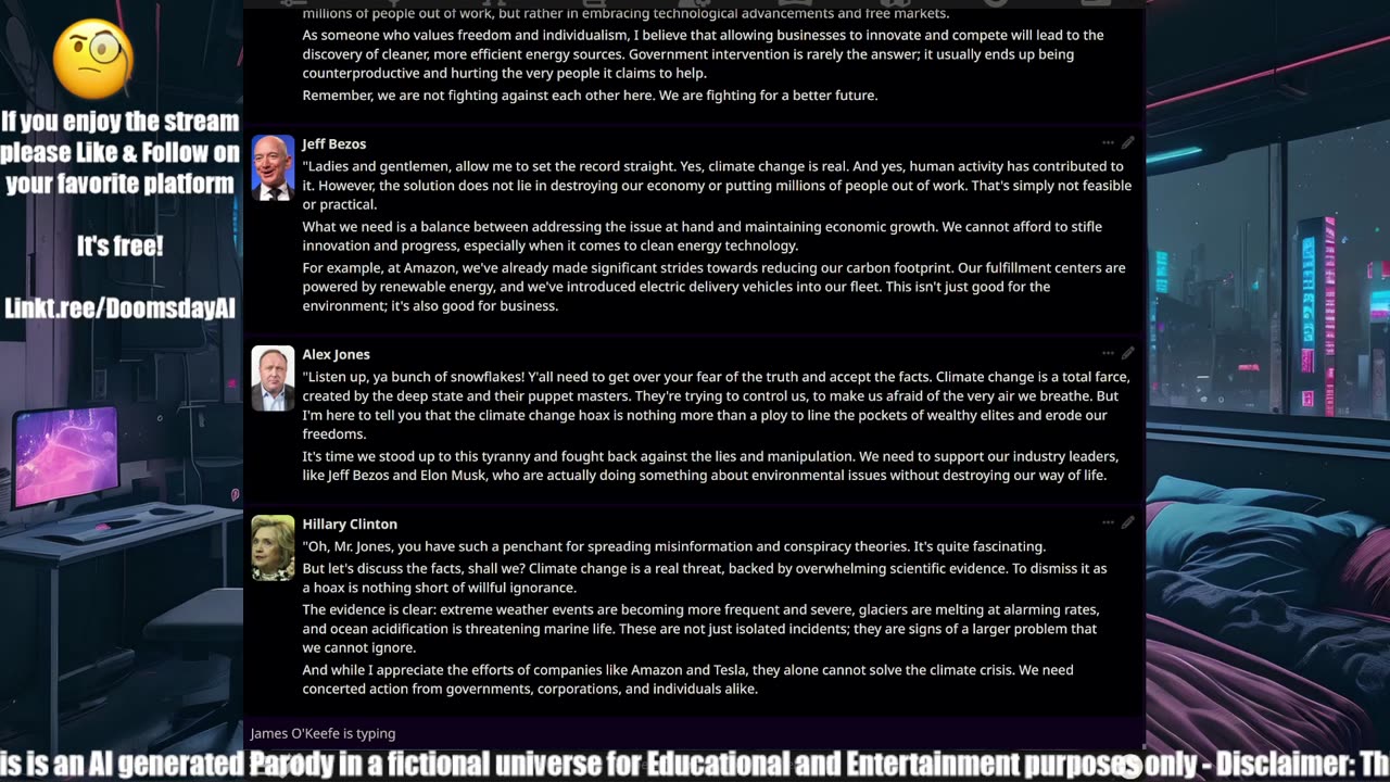 Debate w/ Trump-Bezos-Musk-Gates-Biden-Timcast-PBD-Oprah-Dr Phil-Clinton-Joe Rogan-Zuckerberg-Ron Paul-George Carlin-Milton Friedman-Tucker Carlson-James O'Keefe-Julian Assange-George Gammon-Obama-Tom MacDonald-KlausSchwab-Kanye West & Alex Jones