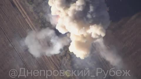 Destruction of a Ukrainian M109 SAU near Dnipro.