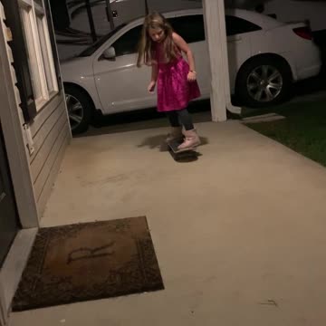 Teaching my Daughter to skateboard