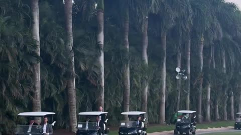 President Trump is legend! Right back on the course!